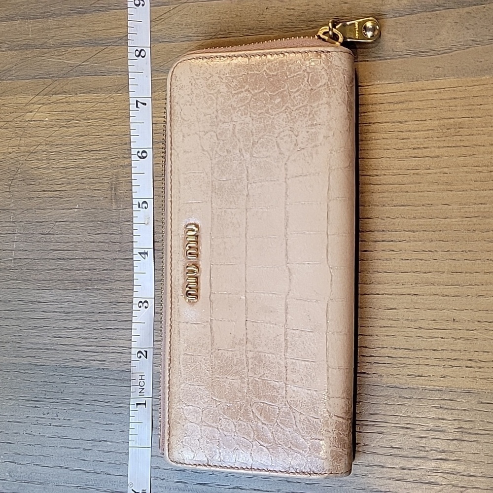 Miu Miu Long khaki zipper wallet - Picture 5 of 6